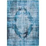 Louis De Poortere Fading World Kirman 9374 Storm Washable Polyester Flatweave Eco-Rug