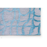 Louis De Poortere Mad Men Dedalo 9203 Blue Marine Washable Polyester Flatweave Eco-Runner