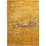 Louis De Poortere Mad Men Griff 8550 Liberty Gold Washable Polyester Flatweave Gold Ochre/Burnished Copper/Slate Grey/Honey Amber Eco-Rug