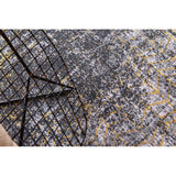 Louis De Poortere Mad Men Jacob's Ladder 8422 Broadway Glitter Washable Polyester Flatweave Eco-Runner