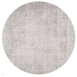 Louis De Poortere Mad Men Jacob's Ladder 8929 White Plains Washable Polyester Flatweave Round Eco-Rug
