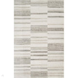 Mabel Patch MBL04 Modern Distressed Patchwork Block Stripe Soft Hi-Lo Textured Cut Pile Polyblend Stone Grey/Ivory/Warm Taupe/Soft Silver/Muted Beige Rug