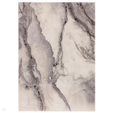 Mirage Oasis Modern Abstract Soft Hi-Lo Textured High-Density Pile Ivory/Ash Grey/Charcoal/Beige Rug