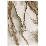 Mirage Oasis Modern Abstract Soft Hi-Lo Textured High-Density Pile Ivory/Moss Green/Ochre/Charcoal/Grey Rug