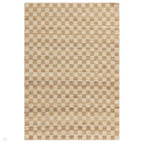 Naturi Jute Check Hand-Woven Textured Lightweight Flatweave Natural Rug