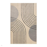 Newport Modern Arcs Grey Rug