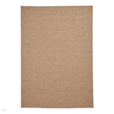 Nomad 5014 Jute-Look Durable Stain-Resistant Weatherproof Flatweave In-Outdoor Brown Rug