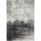 Nova NV03 Distress Modern Abstract Durable Easy-Care Polypropylene Short Pile Grey Rug