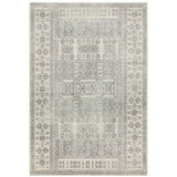 Nova NV33 Tribal Modern Abstract Durable Easy-Care Polypropylene Short Pile Pale Grey/Charcoal Grey/Ivory/Stone Rug