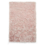 Polar Plush Plain Super Soft Fluffy Faux Fur Feel Textured Ultra Fine Yarn Acrylic Hand-Tufted Wispy Long Strand Shaggy Rose Rug