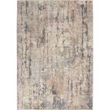 Quarry QUA01 Modern Abstract Distressed Soft Textured Durable Low Profile Short Pile Beige/Grey Rug