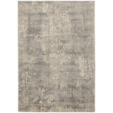 Quarry QUA03 Modern Abstract Distressed Soft Textured Durable Low Profile Short Pile Beige/Grey Rug