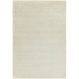 Reko Modern Plain Textured Ribbed Lines Viscose/Cotton Shimmer Flatweave Putty Rug