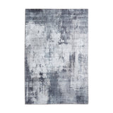 Rio G5536 Modern Abstract Distressed Lightweight Printed Polyester Flatweave Grey Rug
