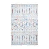 Rio K5308 Modern Abstract Distressed Lightweight Printed Polyester Flatweave Multicolour Rug
