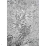 Serenity 268 SRN68 Modern Abstract Distressed Metallic Shimmer Soft Textured Hi-Lo Polyblend Short Pile Cool Grey/Charcoal Grey/Silver/Pale Grey/Frosted Blue-Grey Rug