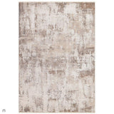 Seville 01 Ribera Modern Abstract Distressed Hi-Low Textured Soft-Touch Space-Dyed Polyester Low Profile Short Pile Beige/Cream/Grey/Blue/Rust Rug