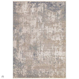 Seville 04 Valsain Modern Abstract Distressed Hi-Low Textured Soft-Touch Space-Dyed Polyester Low Profile Short Pile Beige/Natural/Blue/Cream/Grey/Multi Rug