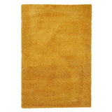 Sierra 9000 Plush Soft High-Density Stain-Resistant Plain Textured Polypropylene Shaggy Yellow Rug