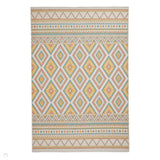 Spectrum E3145 Modern Abstract Durable Stain-Resistant Weatherproof Flatweave In-Outdoor Multicolour Rug