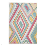 Spectrum E9335 Modern Abstract Durable Stain-Resistant Weatherproof Flatweave In-Outdoor Multicolour Rug