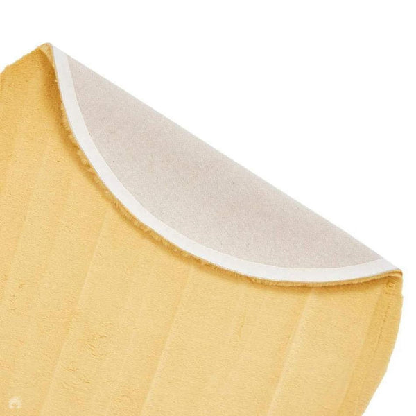 Teddy Super Soft Faux Fur Shaggy Yellow Round Rug Lowest Price £94