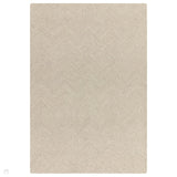 Theodore Modern Plain Subtle Chevron Hand-Woven Textured Wool Loop Pile Sand Rug