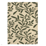 Trailing Leaf Beige/Olive Green Rug