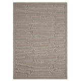 Valley Path Scandinavian Carved 3D Hi-Low Flatweave Beige/Natural Rug
