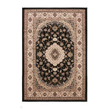 Victoria Traditional Black Rug
