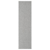Washable Avior AVI00 Modern Plain Textured Loop Pile Polyester Flatweave Grey Runner