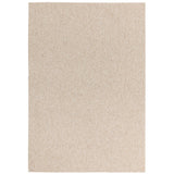 Washable Boden Modern Plain Bobble Textured Durable Soft-Touch Tonal Space-Dyed Polyester Lopped Pile Flatweave Ivory Rug