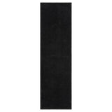 Washable Comfy Plain CMF00 Black Runner