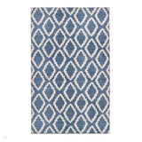 Washable Como Flatweave Blue Rug