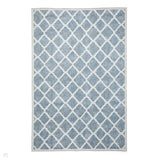 Washable Coral H1063 Modern Distressed Geometric Lattice Textured Recycled Lightweight Printed Polyester Flatweave Grey Rug