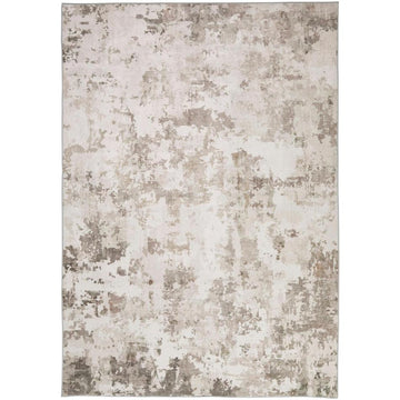 Washable Liberty LIB108 Modern Abstract Distressed Easy-Care Soft Smooth Velvet Touch Polyester Short Pile Flatweave Dove/Ivory/Warm Taupe/Pale Dove Grey/Charcoal/Beige/Stone Rug-Concept Looms-Rug Love - The Most Loved Rug Store