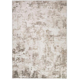 Washable Liberty LIB108 Modern Abstract Distressed Easy-Care Soft Smooth Velvet Touch Polyester Short Pile Flatweave Dove/Ivory/Warm Taupe/Pale Dove Grey/Charcoal/Beige/Stone Rug