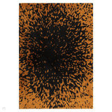 Wilder Splash Modern Animal-Inspired Textured Soft-Touch Knitted Polyester Shimmer Durable Easy-Care Low Profile Short Pile Charcoal Black/Burnished Copper Rug