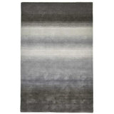 Elements EL2267 Modern Stripe Soft Hand-Woven Wool Grey Rug