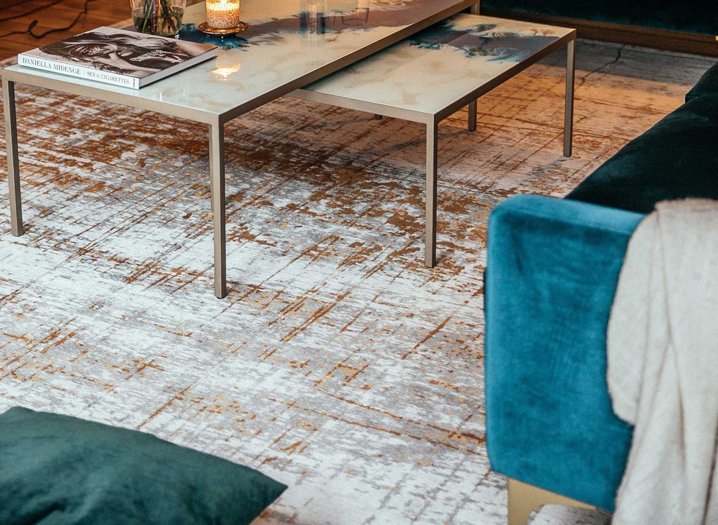 Elevate Your Home Decor With Cream And Gold Rugs