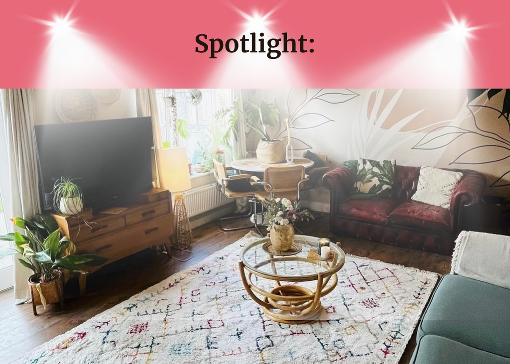 Spotlight: Scandi-Boho RL01 Modern Moroccan Berber Soft Plush Shaggy White/Multicolour Rug.  Exclusive to Rug Love