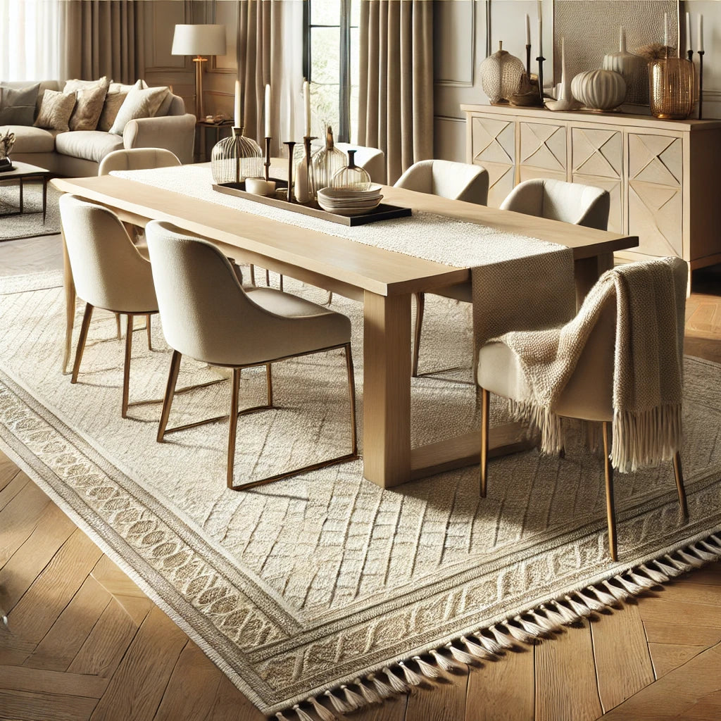 Rugs Under Dining Tables: Style and Practicality Combined