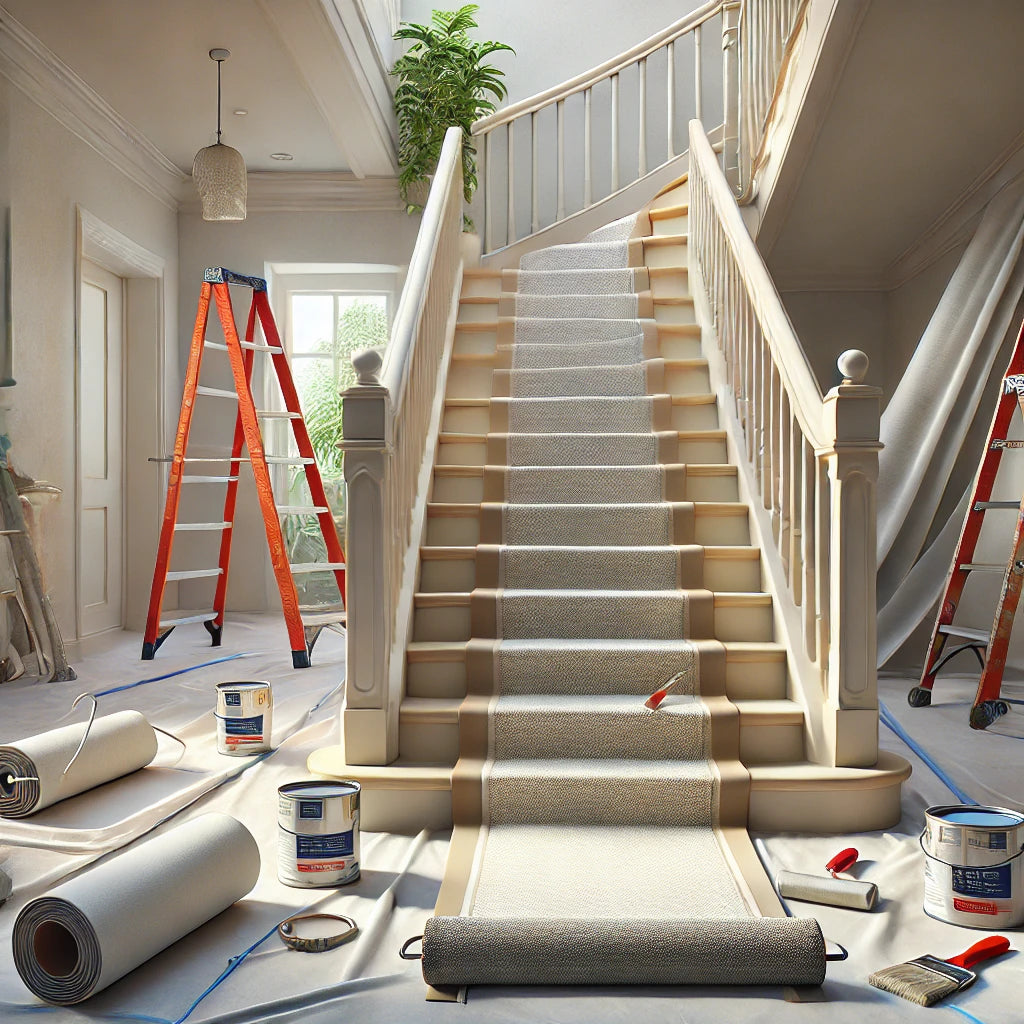 How to Paint and Prep Your Stairs for a Carpet Runner