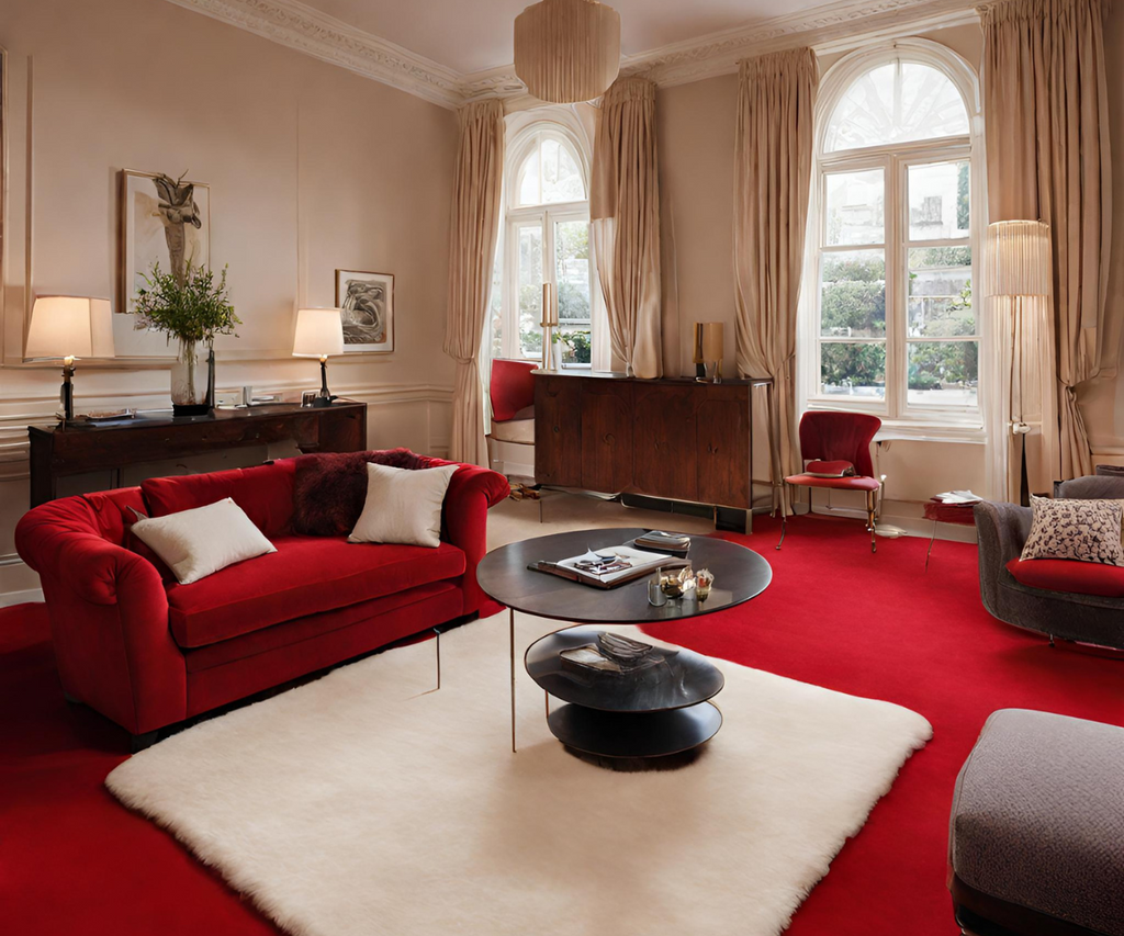 What Colour Rug Goes With a Red Carpet?
