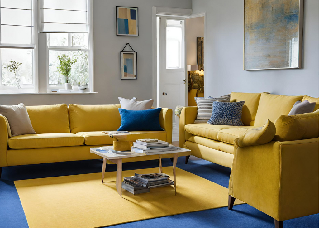 What Rugs Goes With a Blue Carpet.