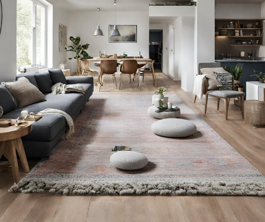 Open Floor Plans: Using Rugs to Define Spaces: