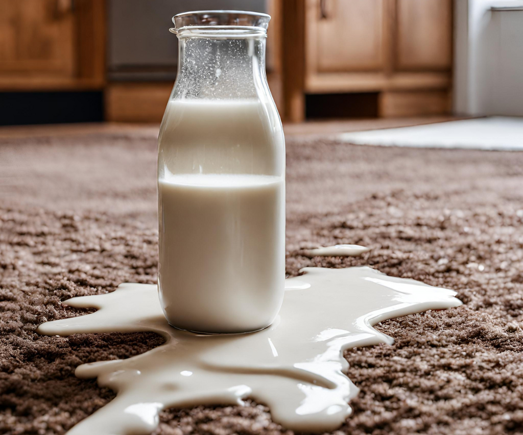 How to Clean Up Spilled Milk From a Rug