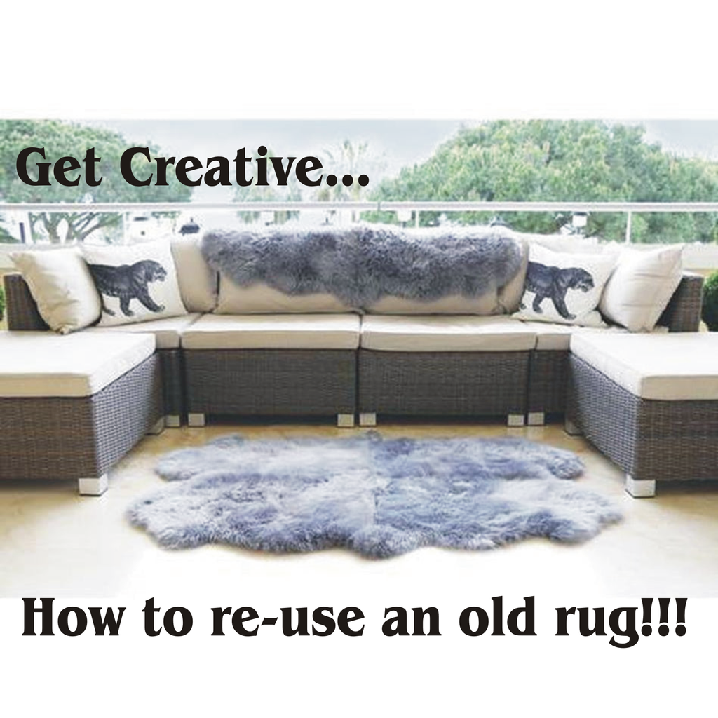 5 Creative Ways to Re-use an Old Rug and Spruce Up Your Home Decor