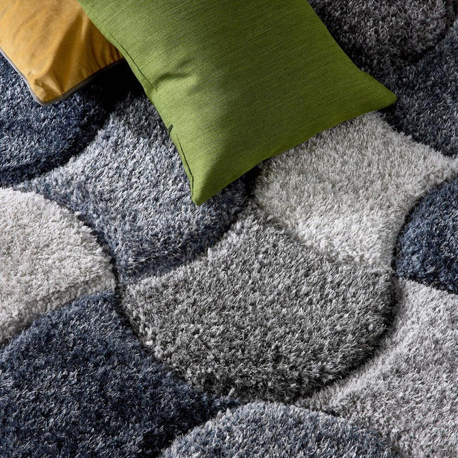 3D Scallop Navy Blue Rug-Origins-Rug Love - The Most Loved Rug Store
