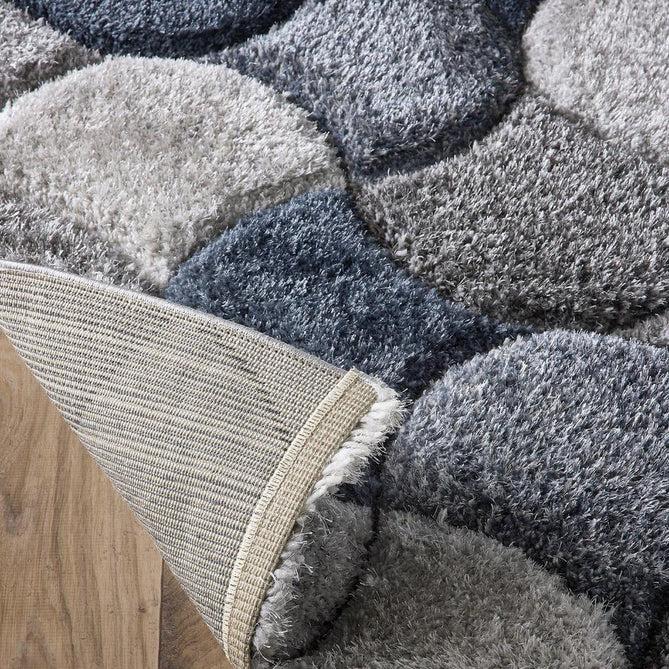 3D Scallop Navy Blue Rug-Origins-Rug Love - The Most Loved Rug Store